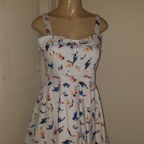 MAGGIE TAM Dresses & Skirts - MAGGIE TAM BIRDS OF PARADISE RETRO DRESS SIZE XLRG